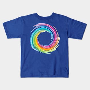 Rainbow Swirl Kids T-Shirt